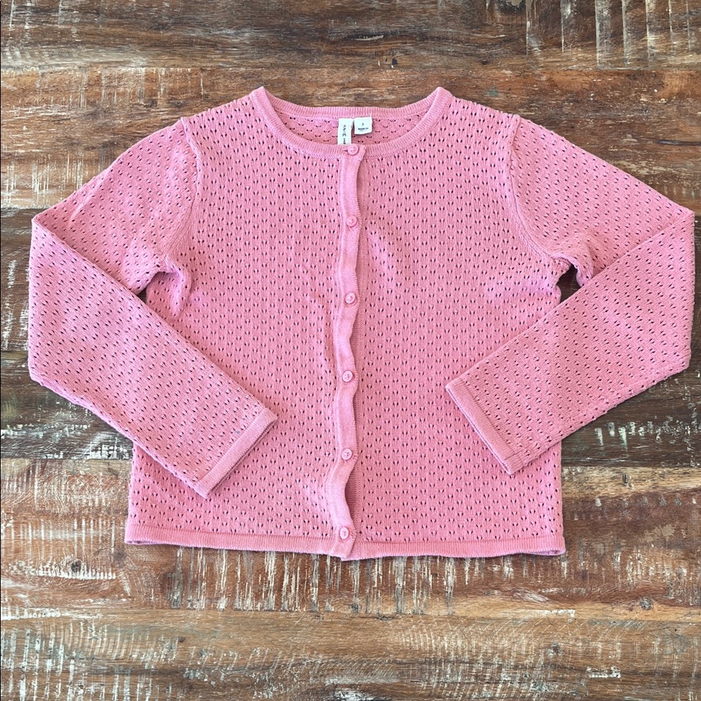 Janie and Jack Girls Pink Knit Sweater
